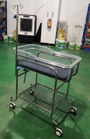 CY-D420 de chariot de nouveau-nés de lit de bébé de berceau de berceau d'hôpital d'acier inoxydable