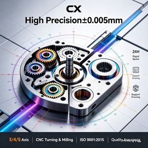 Piezas de Fijación Irregulares Mecanizadas por CNC, Personalizadas OEM, Tolerancia de 0.005 mm, Procesamiento de 3, 4 y 5 Ejes, ISO9001, Dibujo Técnico, Cotización en 24H - Product Image 1