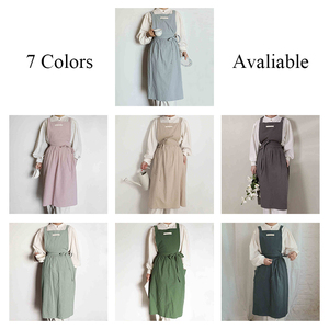 Nouvel <span class=keywords><strong>tablier</strong></span> en coton filé à l'anneau avec poches et bretelles croisées réglables pour <span class=keywords><strong>femme</strong></span>, idéal pour la cuisine, le jardinage, la <span class=keywords><strong>poterie</strong></span> et les fleuristes - Product Image 5