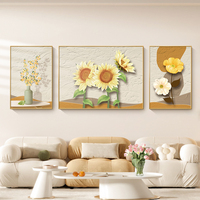 Creative cristal porcelaine moderne verre peintures murales art abstrait travail peinture salon décoration