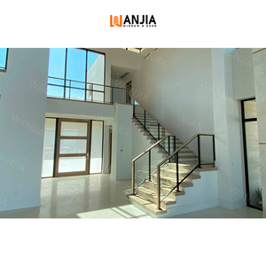 Appartement villa escaliers <span class=keywords><strong>garde</strong></span>-<span class=keywords><strong>corps</strong></span> en verre intérieur en acier inoxydable <span class=keywords><strong>garde</strong></span>-<span class=keywords><strong>corps</strong></span> en verre sans cadre <span class=keywords><strong>garde</strong></span>-<span class=keywords><strong>corps</strong></span> en verre main courante - Product Image 6