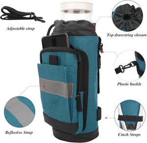 Échantillon gratuit béquille sac léger béquille accessoires pochette de rangement sangle réfléchissante avant fermeture éclair poche universelle béquille sac - Product Image 2