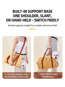 Wholesale Portable Soft Sided Collapsible Pet Carrier Bag Lightweight Breathable Dog <b>Cat</b> Travel <b>Backpack</b> Custom OEM - Product Image 4