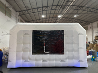 Cabine de yoga gonflable personnalisée, portable, blanche, de qualité commerciale, pour la gymnastique et le yoga chaud