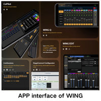 Console de mixage numérique stéréo complète Behringer WING-bk 48 canaux 28 bus, surface de contrôle à 24 faders, écran tactile 10 pouces, livraison mondiale