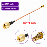 Adaptateur U.FL MHF femelle vers SMA femelle étanche, câble coaxial RF Pigtail pour extension d'antenne WIFI MHF RG178