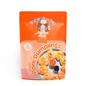 Sachet Doypack Personnalisé Refermable à Fermeture Éclair pour Emballage <span class=keywords><strong>de</strong></span> Dumplings Congelés, Idéal pour Dumplings au Porc, Plats Préparés et Aliments à Cuire à la Vapeur - Product Image 2