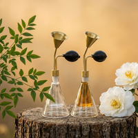 New Creative Design 3-layers Gourd-shaped Brass Fragrance Test Bottle Essential Oil Coffee Test SPA Perfume Bar for Beauty