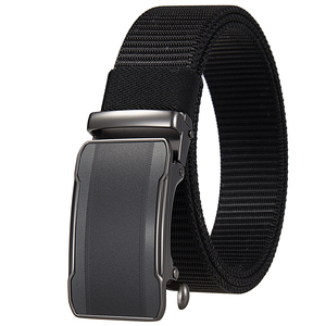 Cinturón informal de nailon tejido con hebilla <span class=keywords><strong>sin</strong></span> <span class=keywords><strong>dientes</strong></span> de aleación para <span class=keywords><strong>hombre</strong></span>, venta directa de fabricante de los - Product Image 5