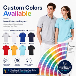 Polo Personalizado Anti-Pilling de Cupro Unisex con Cuello con Ribete para Hombre y Mujer, Uniforme de Trabajo para Camareros, Uniforme de Restaurante, Polo Transpirable - Product Image 4