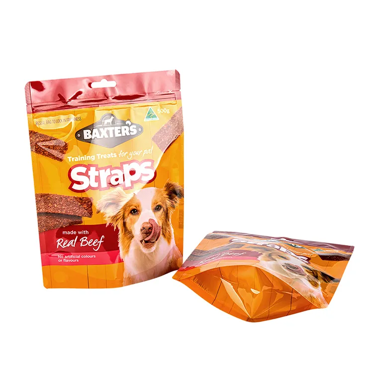 Kemasan Tas Makanan Anjing Cetak Kustom Tas Perawatan Anjing Label Pribadi