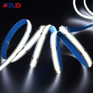 High-Density Smart LED Strip Light 10mm FOB COB 12V 24V Dotless 504 LEDs 2700K Warm White Flexible COB Strip Light 5m