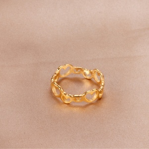 <b>Crystal</b> Fashion Women <b>Rings</b> for Party Silver Plated Alloy Wholesale Hot Vintage Hollow Square Micro Inlay Yellow Jewelry Bag OEM - Product Image 2