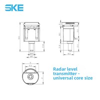 Módulo de Radar de 80 GHz con Rendimiento Estable, Alta Potencia de Transmisión y Versatilidad para Medidor de Nivel de Radar