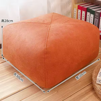 Vente en gros de tabouret pouf en cuir PU chaise pouf de salon pouf sans remplissage