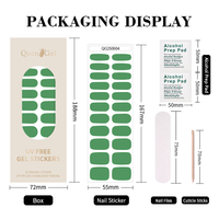 OEM/ODM Autocollants pour ongles en gel sans UV, design de manucure, couleurs personnalisées, couverture complète, autocollants pour ongles DIY, vente en gros d'usine