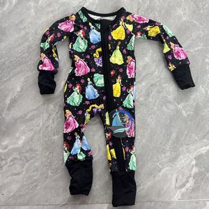 Verschiedene Bedruckte Bambus-Baby-Schlafanzüge Mystery Box Bambus-Schlafanzüge Verschiedene Bedruckte Bambus-Baby-Schlafanzüge Baby Mädchen Maßanfertigung mit Reißverschluss - Product Image 5