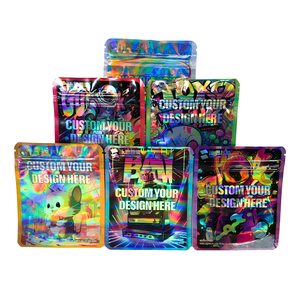 Kunden spezifische 1000 Stück Low MOQ Mylar Taschen mit Design Lebensmittel verpackung Digitaldruck 3,5g Mylar Tasche Kunststoff Druck verschluss Custom - Product Image 4