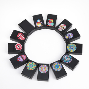 Tự làm thủ công kim cương nghệ thuật vẽ tranh cá tính sáng tạo sọ nhựa cứng thuốc Lá Trường hợp chống thấm nước Chống áp lực hộp lưu trữ - Product Image 6