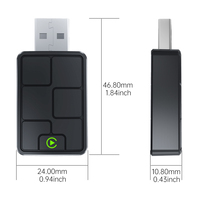 Nuevo estilo 2 en 1 Universal Car Smart Box Adapter USB con cable a Wireless Carplay Android Auto Dongle con características
