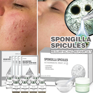 S OEM/ODM không xâm lấn miếng bọt biển biomicroneedling Kit spongilla spicules tảo lột tuổi bất chấp mụn trứng cá da tái tạo bề mặt sửa chữa bộ - Product Image 1