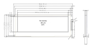 Topwin 올레드 스크린 5.5 ''5.5 인치 5.5 인치 256x64 픽셀 옐로우 색상 16 회색 스케일 모듈 SSD1322 TW56640560A01 (PCB 보드 포함) - Product Image 6