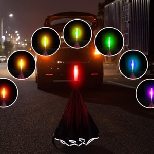 Paraguas Recto Moderno de 23 Pulgadas con LED de Diseño, Luz Intermitente, Impermeable, Estructura de Fibra de Vidrio, Control Manual, Ideal para Regalos Empresariales - Product Image 5