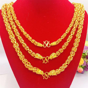 Collana Unisex <span class=keywords><strong>in</strong></span> Tungsteno Placcato Oro con Motivo a Rubinetto, Design <span class=keywords><strong>in</strong></span> Tessuto Oro Sabbia, Stile Dolce e Cool per Uso Quotidiano - Product Image 2