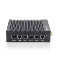 Mini PC Firewall Pfsense N3710 J4105, Router 6*LAN, Dispositivo de Red OPNsense, Pantalla Dual, Múltiples Puertos, Ubuntu Debian OpenSense