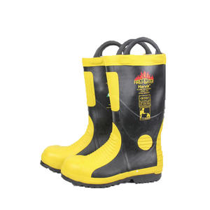 Sepatu Pemadam Kebakaran Bersertifikat NFPA 100% Tahan Api dengan Ujung Baja dan Sol Karet Baja - Product Image 3