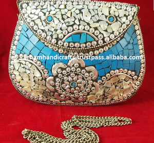 Bolso de mano de mosaico, el mejor bolso de joyería nupcial a un precio asequible, VENTA CALIENTE en GULF de ARTESANÍA DE LUJO - Product Image 2
