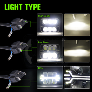 Faro Delantero Cuadrado de <span class=keywords><strong>7</strong></span> Pulgadas (7x40w 45w) para Camión Internacional, Proyector LED de 5x7 Pulgadas, Luz de Señalización - Product Image 4