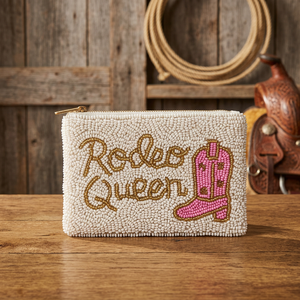 Bolso de mano Rooster Queen con gráfico textil, detalles bordados y cierre de cremallera para mujer, con esculturas y detalles decorativos - Product Image 1