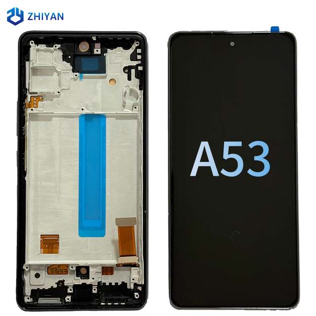 High Quality Original OLED Screen for Samsung A53 Assembly with 1-Year Warranty with Middle Frame 100% Tested Working Screen
