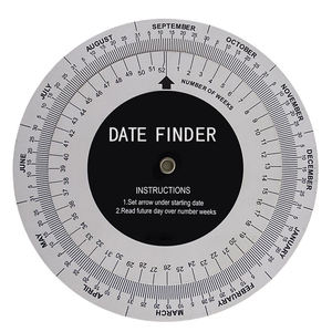 Tableau de calcul des femmes enceintes, imprimé en couleur, disque de cycle de grossesse - Product Image 3