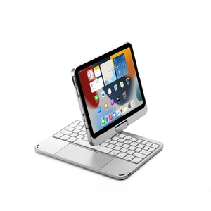 Étui rétroéclairé avec clavier pour Apple iPad Mini 6, étui clavier tablette USB sans fil optique OEM USB 2.0, étui en aluminium RGB 3 touches - Product Image 2