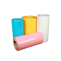 Film thermorétractable transparent en PVC imprimé sur mesure de haute qualité, résistant à l'humidité, multi-tailles, pour profilés en aluminium et moulage rigide par soufflage