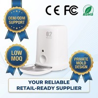 Distributeur automatique de nourriture pour animaux de compagnie intelligent avec caméra 1080P, alimenté par batterie, étanche, avec bol en plastique
