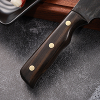 Couteau chinois Super Sharp en acier au carbone à prix d'usine et couteau à découper avec manche en ébène