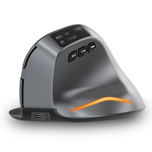 Ratón Vertical Inalámbrico F-26C en Stock, Pantalla OLED, Modo Dual BT 2.4G, Recargable, Ergonómico, para Computadora Portátil y PC - Product Image 2
