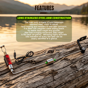 Swinger Portatile Staccabile in Metallo Selco con Clip per Lenza per la Pesca alla Carpa - Product Image 3