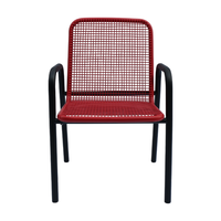 Table de pique-nique commerciale d'extérieur en métal, ensemble de meubles de jardin, table basse en acier, aire de jeux extérieure, patio, table et chaise