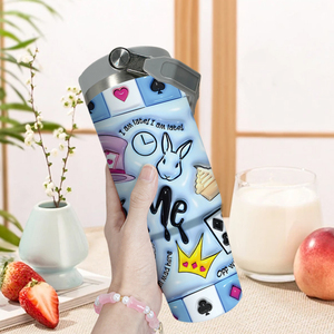 Gobelet isotherme portable en acier inoxydable durable de 30 oz, motif Anime Cheshire Cat Mad Hatter, livraison gratuite aux États-Unis - Product Image 5