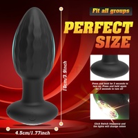 Vibromasseur anal contrôlé par application, plug anal en silicone, jouet sexuel anal avec base lumineuse en cristal diamant, jouets pour adultes pour hommes et femmes