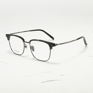 Gafas Rectangulares de Titanio M-124 con Montura Completa y Patrón de Mármol, Unisex para Adultos, Monturas para Corrección de la Visión - Product Image 3