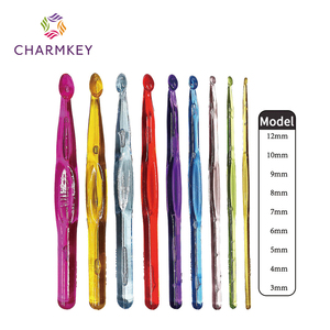 <span class=keywords><strong>Agujas</strong></span> de Ganchillo de Plástico Transparente, <span class=keywords><strong>Agujas</strong></span> de Tejer Coloridas, Portátiles y Duraderas <span class=keywords><strong>para</strong></span> Principiantes, Proyectos Diarios de Ganchillo - Product Image 2