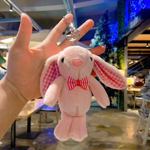 <span class=keywords><strong>Porte</strong></span>-clés lapin mignon en peluche avec <span class=keywords><strong>pompon</strong></span> en forme de lièvre, jouet pour filles, sac, pendentif <span class=keywords><strong>clé</strong></span> de voiture pour Pâques - Product Image 6