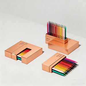 Boîte cadeau en papier personnalisée pour stylos crayons ensemble de papeterie emballage porte-crayons fournitures scolaires en gros - Product Image 3