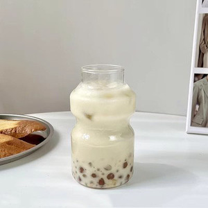 Nueva taza creativa de vidrio de borosilicato de 250/440ml, taza de té de la leche, taza de bebida, taza de café con leche de vidrio transparente - Product Image 4