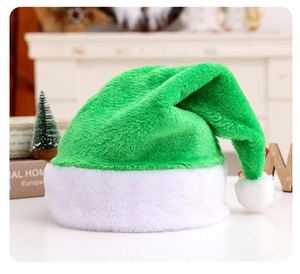 Chapeau de Père Noël classique rouge en velours avec bordure en fourrure, long chapeau de fête pour enfants et adultes pour Noël - Product Image 4